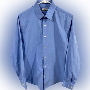 Express 1MX Fitted Men’s M Light Blue Dress Shirt